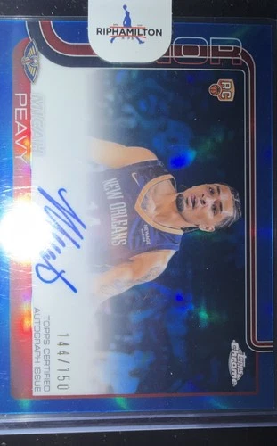 2025 Topps Chrome Micah Peavy Chrome Rookie Autographs (RAW)
