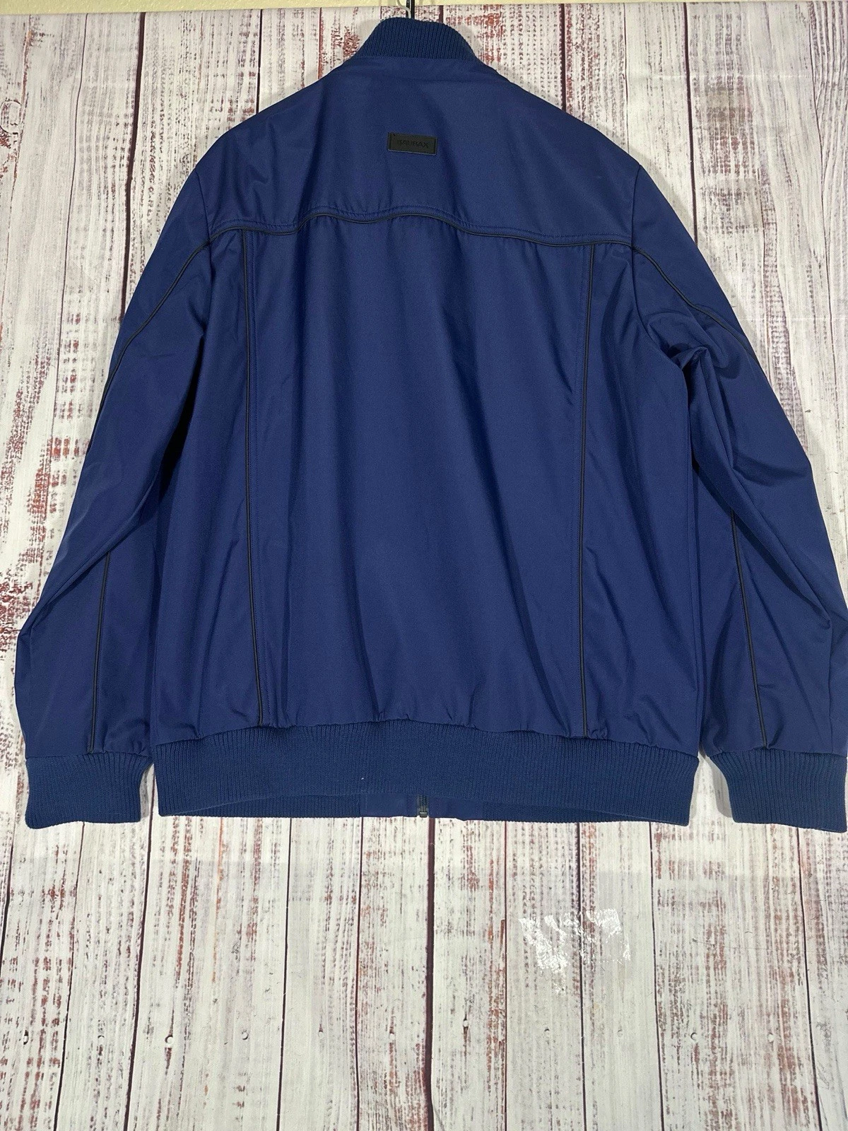 Baubax Jacket Size XXL Blue Full Zip Stand Collar Lightweight Casual Travel - product detail image 3
