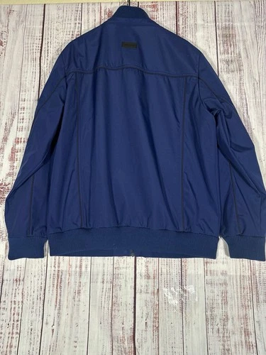 Baubax Jacket Size XXL Blue Full Zip Stand Collar Lightweight Casual Travel image 3