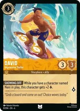 David 8/204 Disney Lorcana Azurite Sea Regular Uncommon Card NM