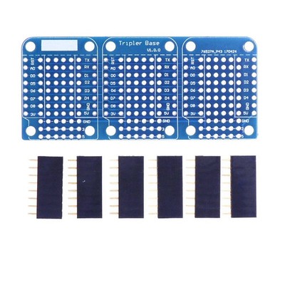 Shield Triple Base Protoboard Modul doppelseitig für Wemos D1 mini ESP8266
