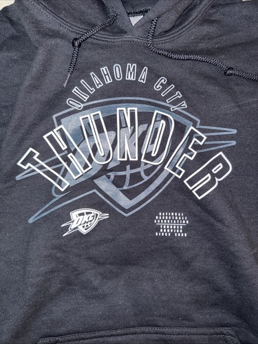 Sudadera con capucha Oklahoma City Thunder NBA talla grande negra nueva con etiquetas - Imagen 2 de 4