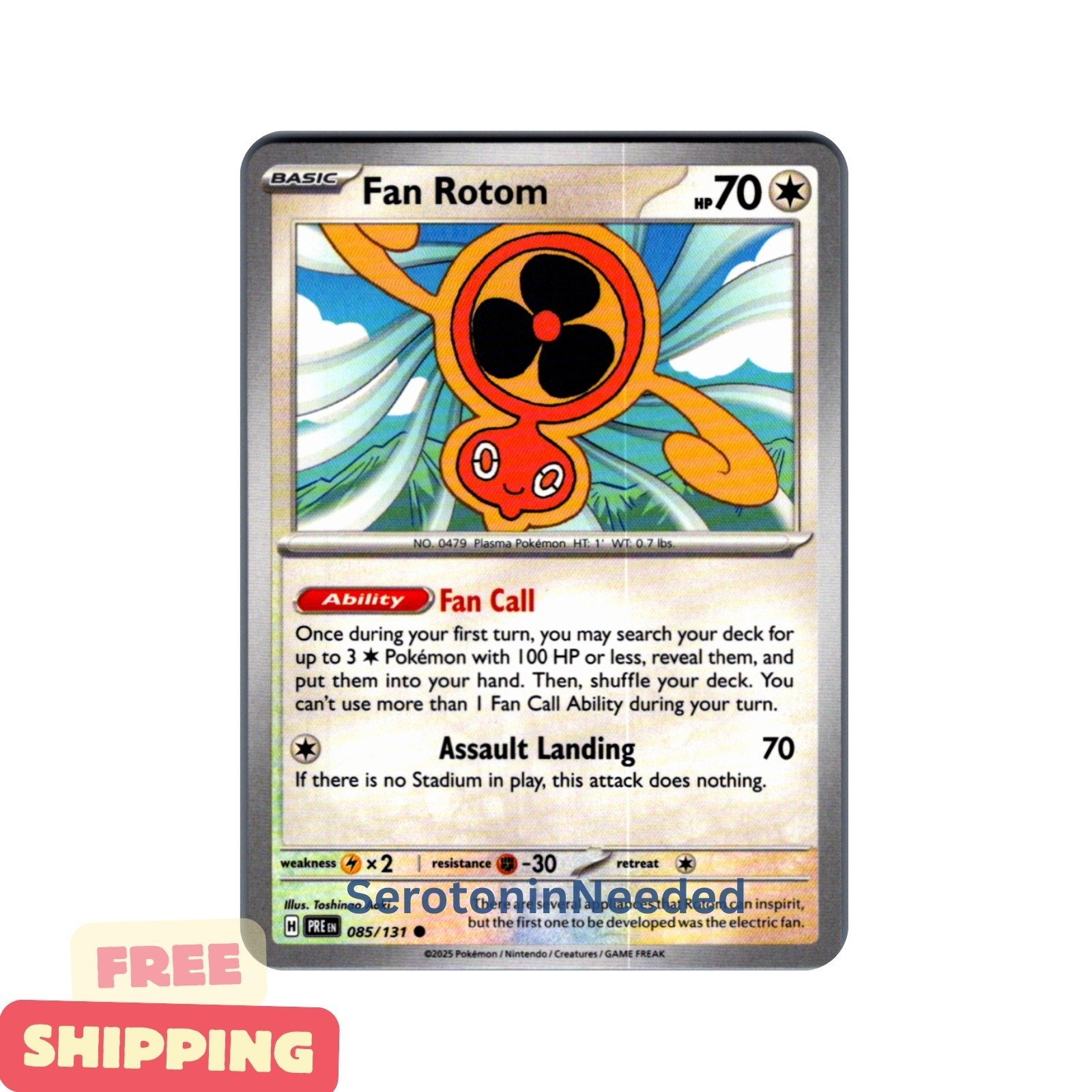 Fan Rotom - 085/131 - Prismatic Evolutions - Pokemon TCG Competitive NM Playset