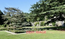 PHOTO  BODNANT GARDENS . THE LILY POND IN FRONT OF AND BELOW THE TERRACE AT BODN