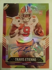 2021 Panini Score NICE READ Travis Etienne RED ZONE Rookie Auto RC SSP #13/20