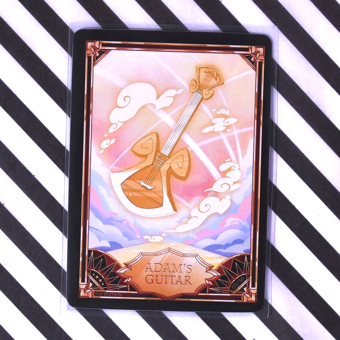 ハズビンホテル カード 2ND EDITION アダム　ギター Hazbin Hotel Trading Card ADAM'S GUITAR Non-Foil 2nd Edition 2/50