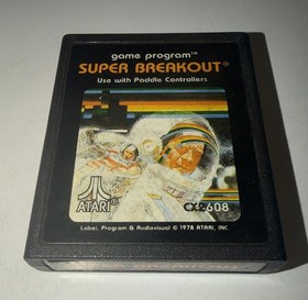 Super Breakout (Atari 2600, 1981) Cleaned & Tested (JY036)