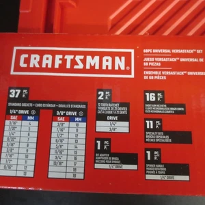 CRAFTSMAN Versastack Ensemble d'outils mécaniques universels 68 Pièces (CMMT45325)