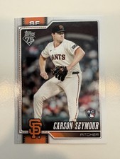 Carson Seymour 2026 Topps #112 San Francisco Giants RC See Photos