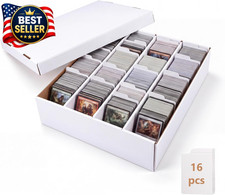 1 Pack Trading Card Storage Box, 4 Row 3600 Count Card Boxes