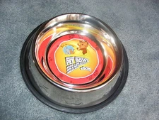 Dog Bowl - 18cm DIA -  Non Slip -  BRAND NEW - Bones & Paw Prints - MUST L@@K