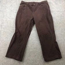 Lauren Ralph Lauren Pants Womens 16 Brown Relaxed Straight Flat Front