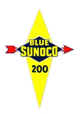 FITS VINTAGE BLUE SUNOCO GASOLINE GAS MOTOR OIL PUMP CAR BUMPER STICKER DECAL