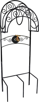 640 Carrington Decorative Metal Hose, Stand W/Bib, Black
