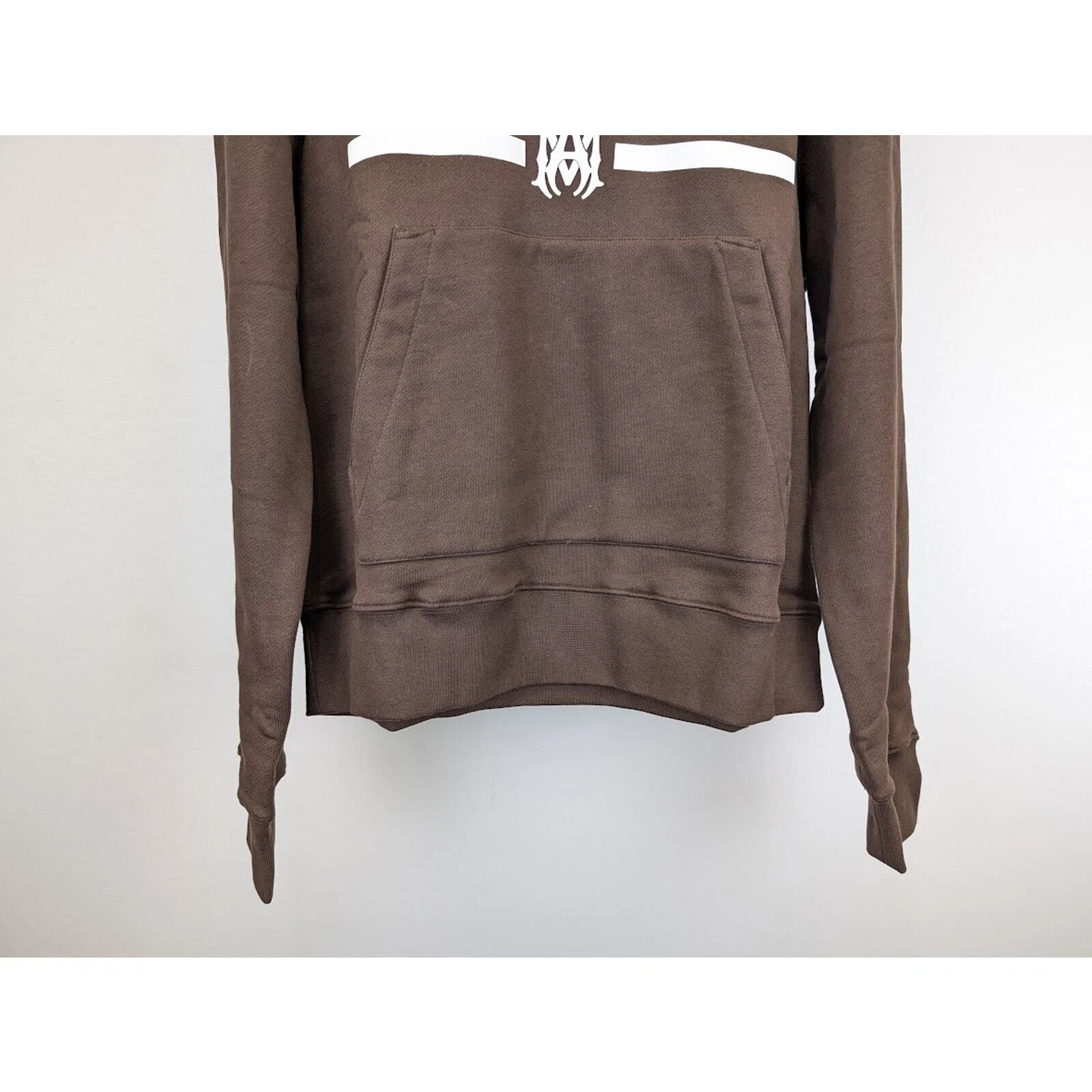 Felpa con cappuccio AMIRI Amiri MA Bar marrone nuova con etichetta X Small