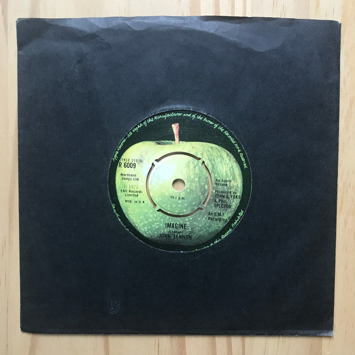 ジョンレノン John Lennon【UKオリジナルEP盤・希少・特典木製枠付】