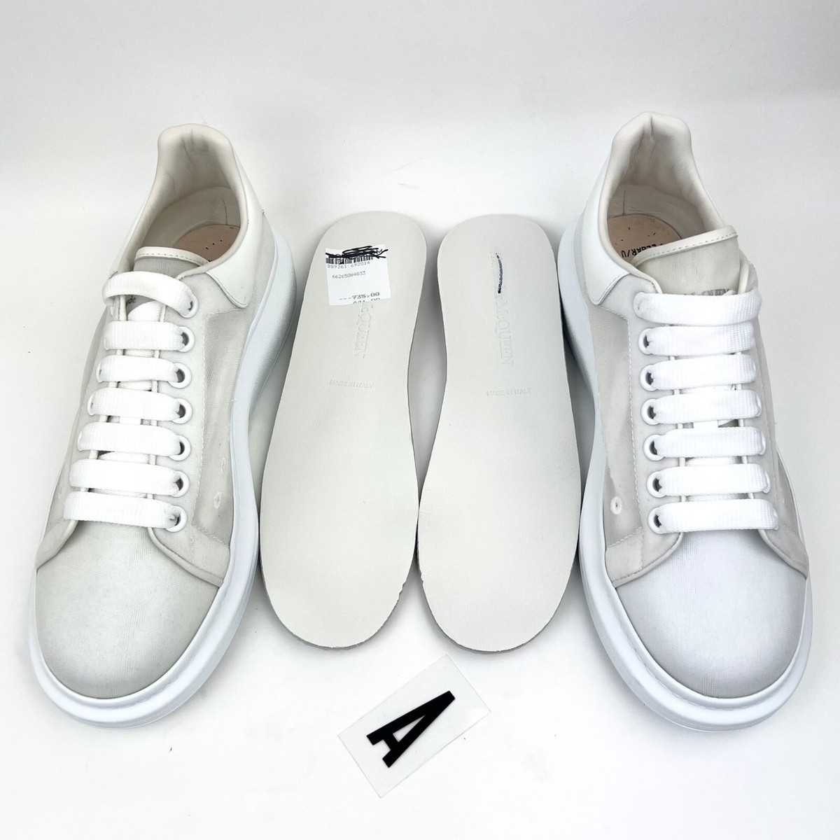 ALEXANDER MCQUEEN Oversized Transparent Nylon Sneakers sz 9