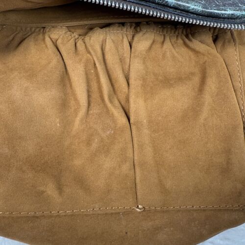 Patricia Nash Lined Handbag Turquoise Antique Finish Over Rich Brown Leather - Picture 12 of 16