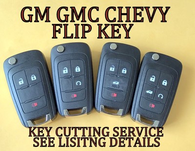 Used GM Remote Start Fob OEM GM Chevy Flip Key Switchblade Remote Fob Transmitter 13500221 Uncut Blade - Foto 4
