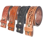 Cowboy No Buckle Belt For Men | 1.5" Wide Western Belt for Jeans Free Shipping