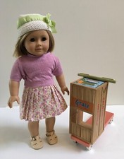 American Girl Doll Kit Kittredge Pleasant Company 2008  Orange Crate Scooter