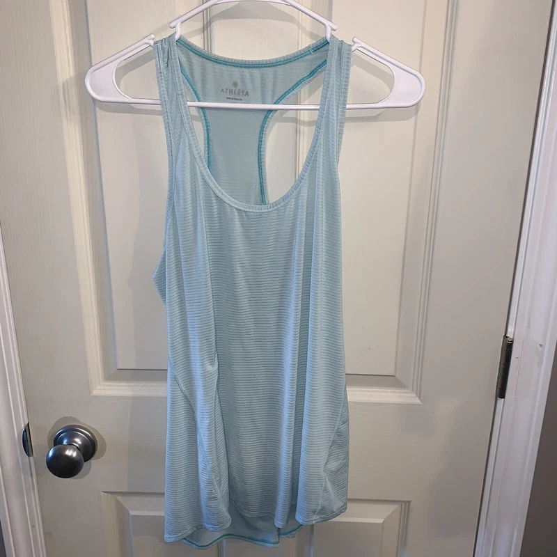 athleta light striped tank-top