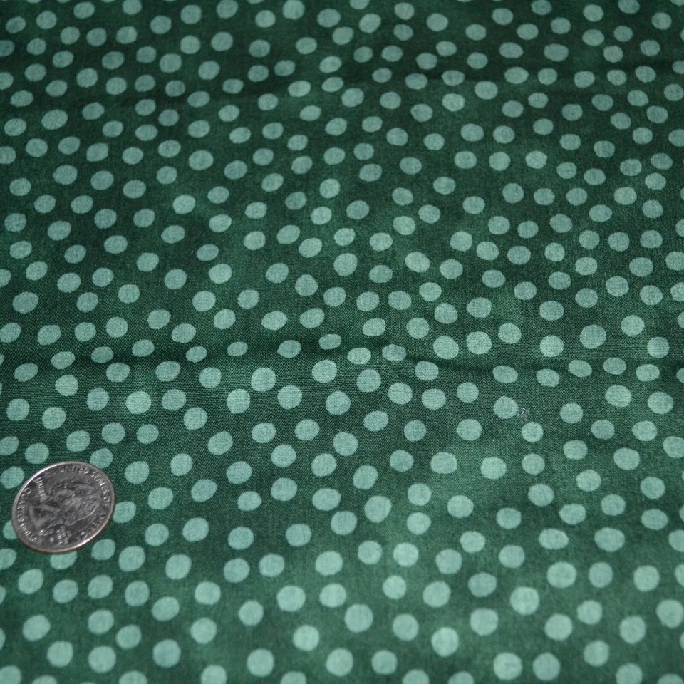 Fabric Cotton Moda Green Marble Dot Tonal Blender 1 3/4 Yards - Image 2 of 2