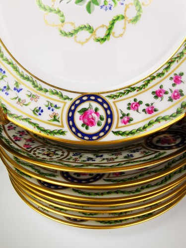Haviland - Louveciennes - 8 Dessert / Cake Plates ø 19cm - Picture 4 of 6