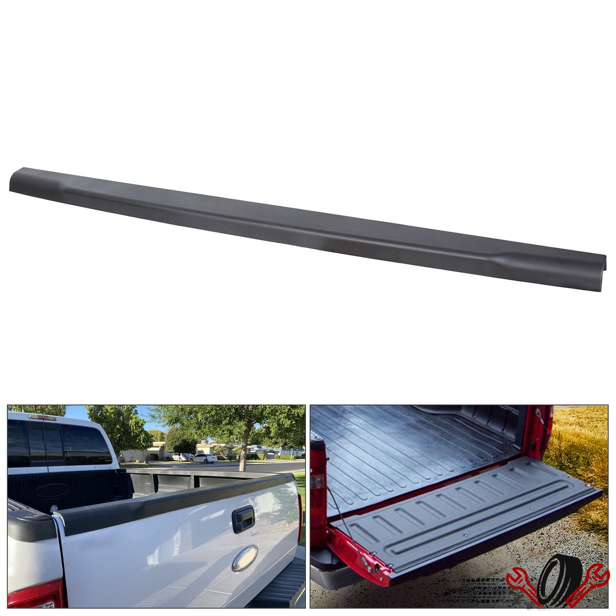 For 2008-2016 Ford F250 F350 Super Duty Tailgate Cover Molding Top 