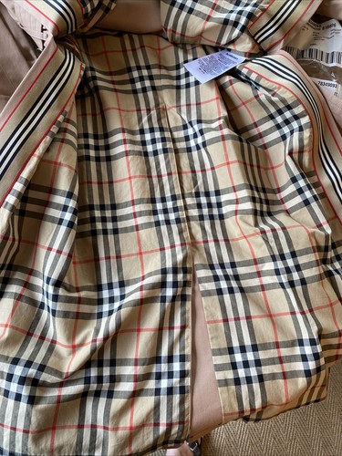 NWT Burberry Pink Apricot Long Trench Coat US6 UK8 MSRP $2145 - Picture 10 of 23