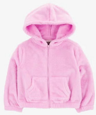 NWT Girls Pink Soft Velour Jacket by OshKosh size 2T