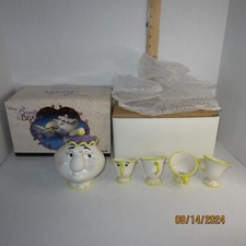 Beauty  The Beast Toy China Tea Set Disney Store Exclusive Mrs Potts Chip 1994