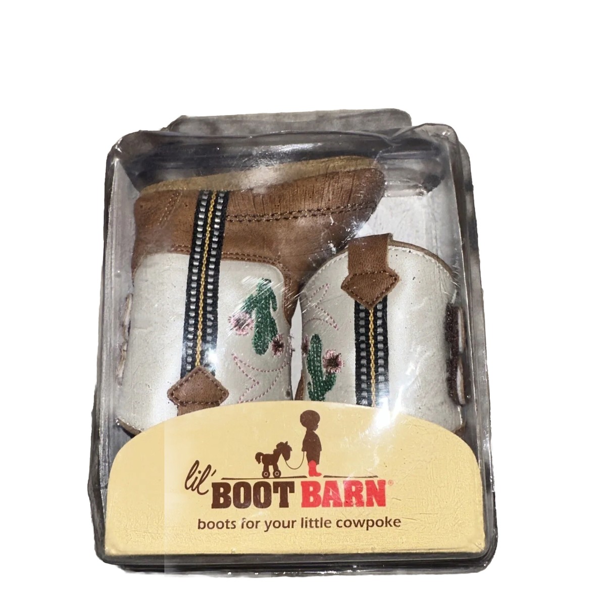 Lil Boot Barn Shyanne Infant Girls Pink Cactus Poppet Boots B10129 Size