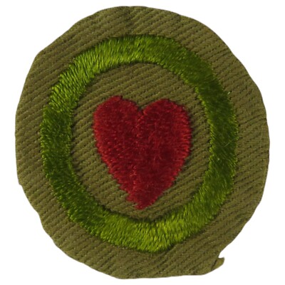 PERSONAL HEALTH Type B Wide Crimped 1934-1935 Merit Badge (UT322)