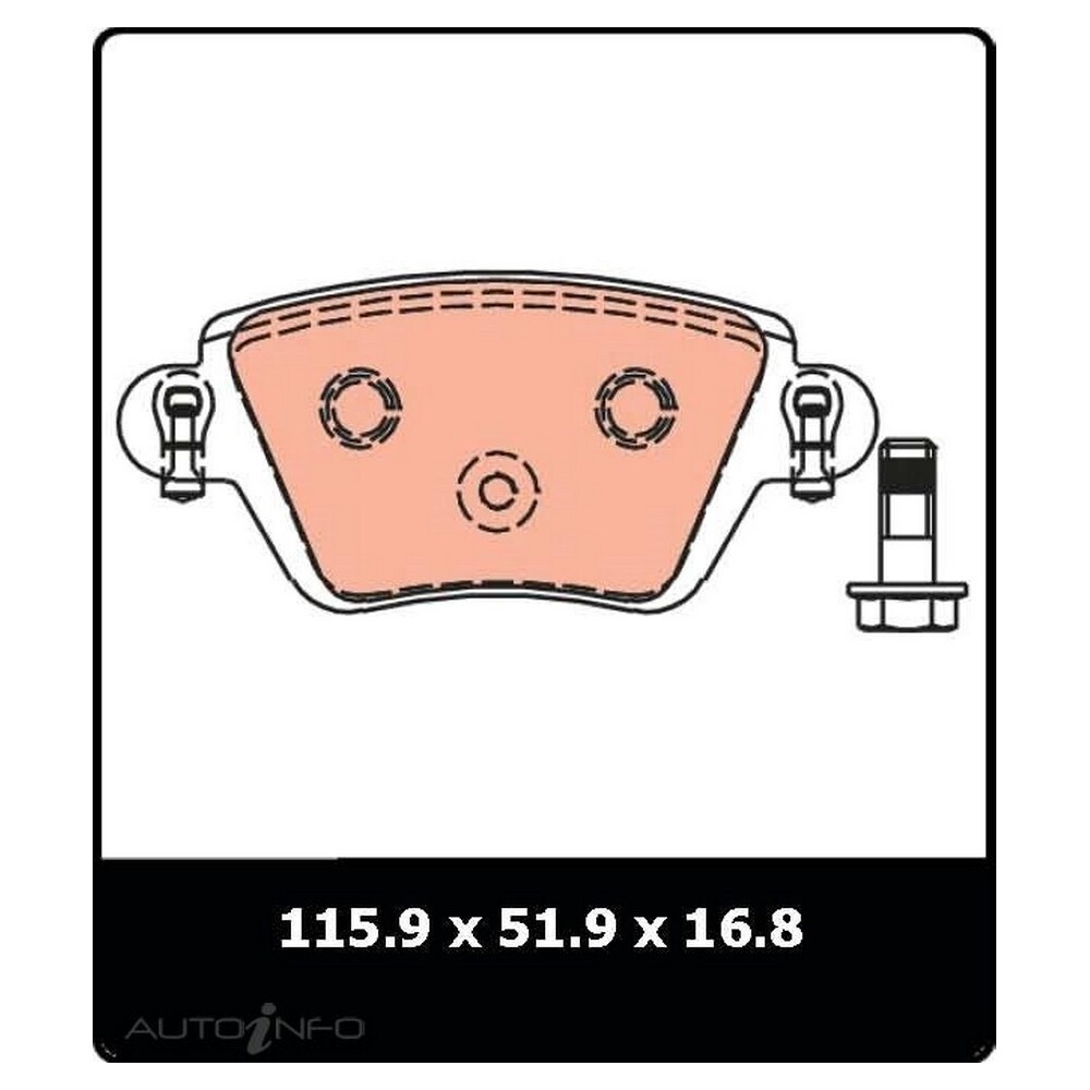 New TRW Brake Pads Rear For JAGUAR XTYPE SPORT X400 2.5L 20012005 