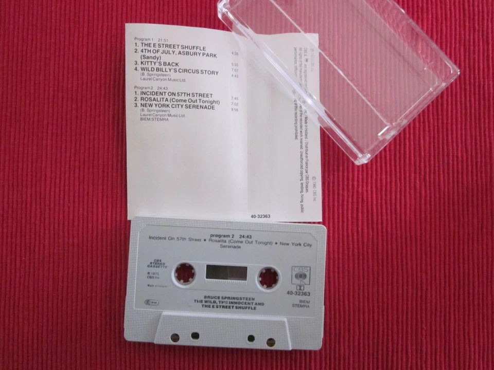 CASSETTE AUDIO K7 BRUCE SPRINGSTEEN THE WILD THE INNOCENT AND THE E STREET TAPE - Photo 4/4