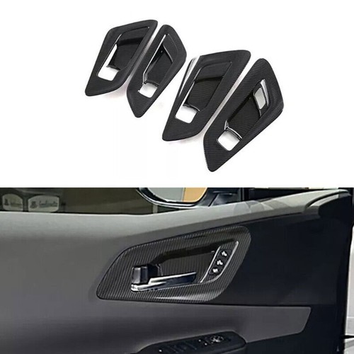 For Toyota Prius 2023-25 Carbon Fiber Look Inner Door Handle Bowl Cover Trim 4P - Picture 1 of 16