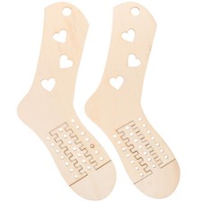 2PCS Sock Blockers for Knitting Crocheting DIY Wooden Tools Knitted Socks