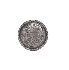 Rose Flower 1-1/4" Antique Nickel Screwback Concho 1786an Stecksstore