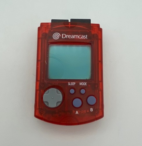 Official Sega Dreamcast Clear Red OEM Remote Controller HKT-7700 With VMU Tested - Picture 5 of 9