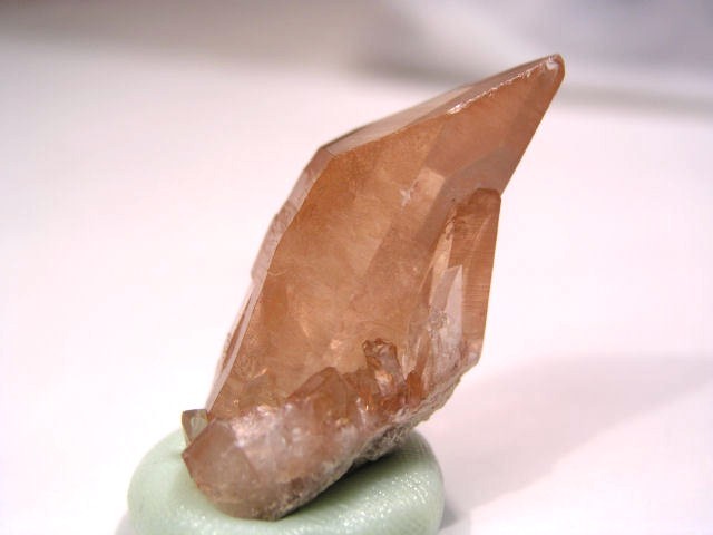 Tangerine Quartz crystal point natural Terminated Brazil 1.8 inch