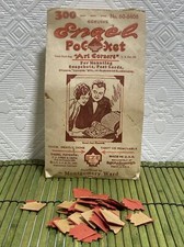 Vintage Engel Pocket Art Corners in Red Made in USA 1932 Photo Mounting 35 tips