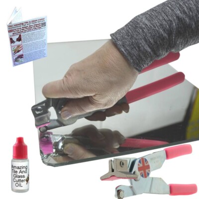 Mirror Cutter for Thick Glass, Cutting Oil, How To Cut Mirror Video Tips UK Made