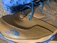 The North Face Hedgehog Hiker Shoes Cub Brown Blue - Kids Boys Size 5