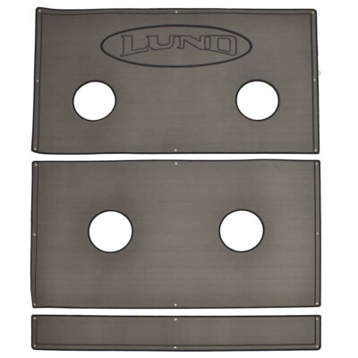 Lund Boat Non Skid Cockpit Flooring Mats 2295055 | Gray (Set of 3)