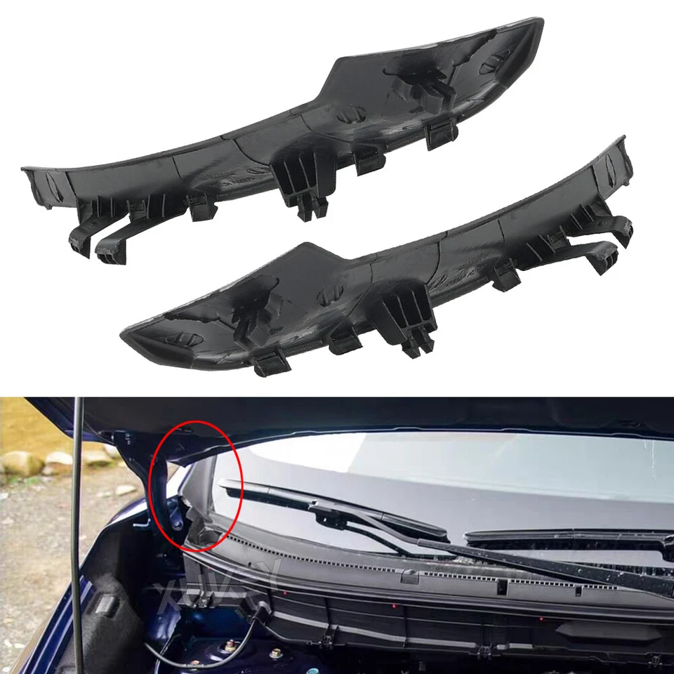 2pcs Front Windshield Wrap Corner For Nissan X-Trail T32 Rogue 2014 - 2020 Trim Foto 4 de 4