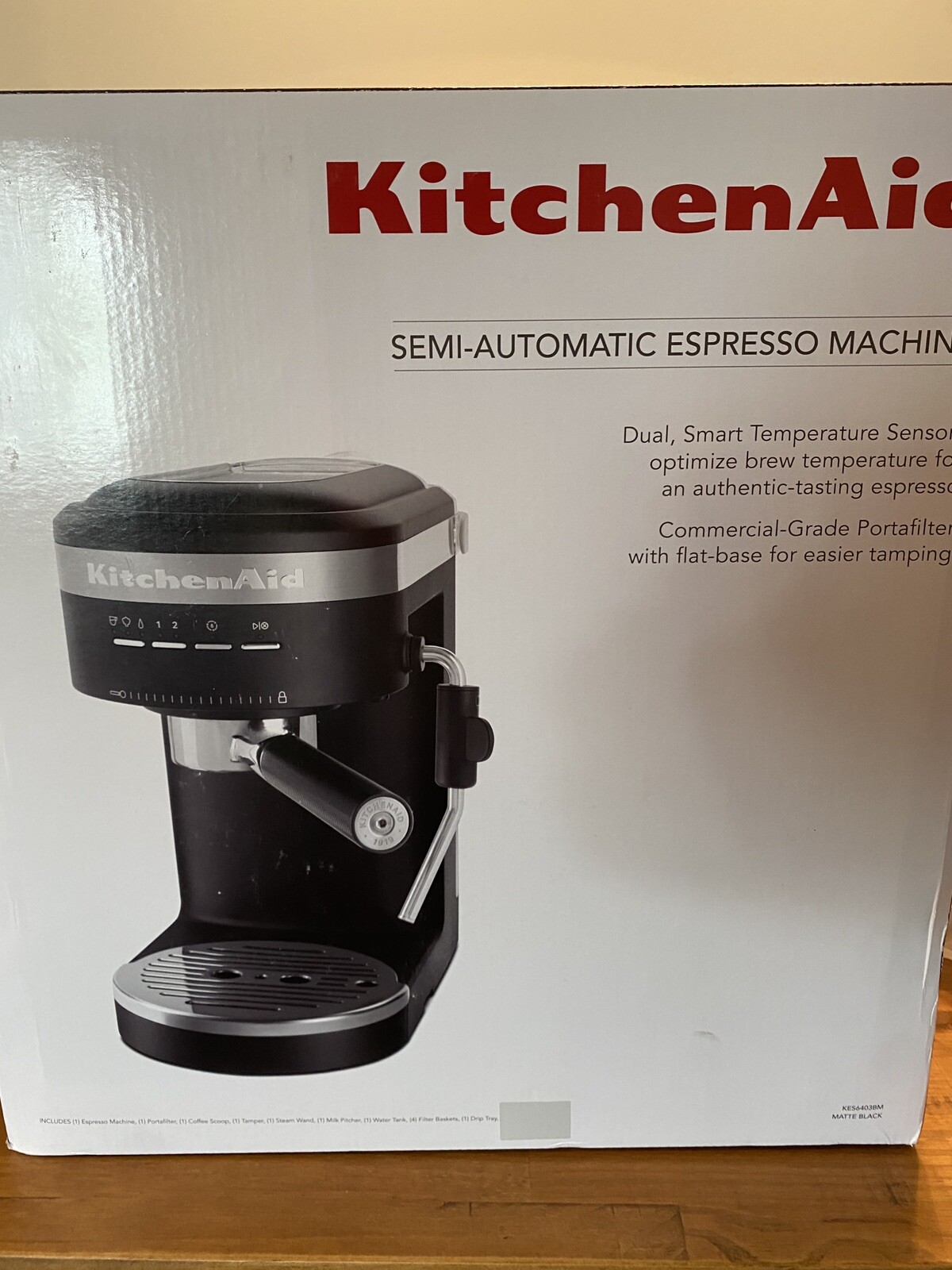 KitchenAid SemiAutomatic Espresso Machine Black (KES6403BM