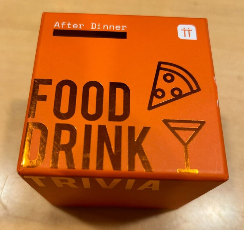 Talking Tables After Dinner Food & Drink Trivia Card Game 120 Questions Foodies