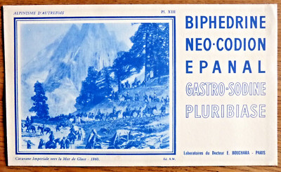 BUVARD - BIPHEDRINE NEOCODION EPANAL - MOUNTAINEERING PL. XIII - IMPERIAL CARAVAN