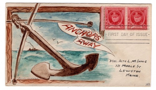 #880 John Philip Sousa Composer Famous American FDC 1940 - ACE #263 Anderson